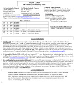 Bulletin 8 1 2021 (18th in OT)