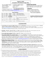 Bulletin 8 15 2021 (Assumption)