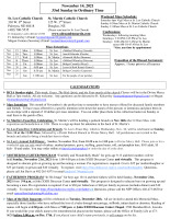 Bulletin November 14, 2021 (33rd OT)